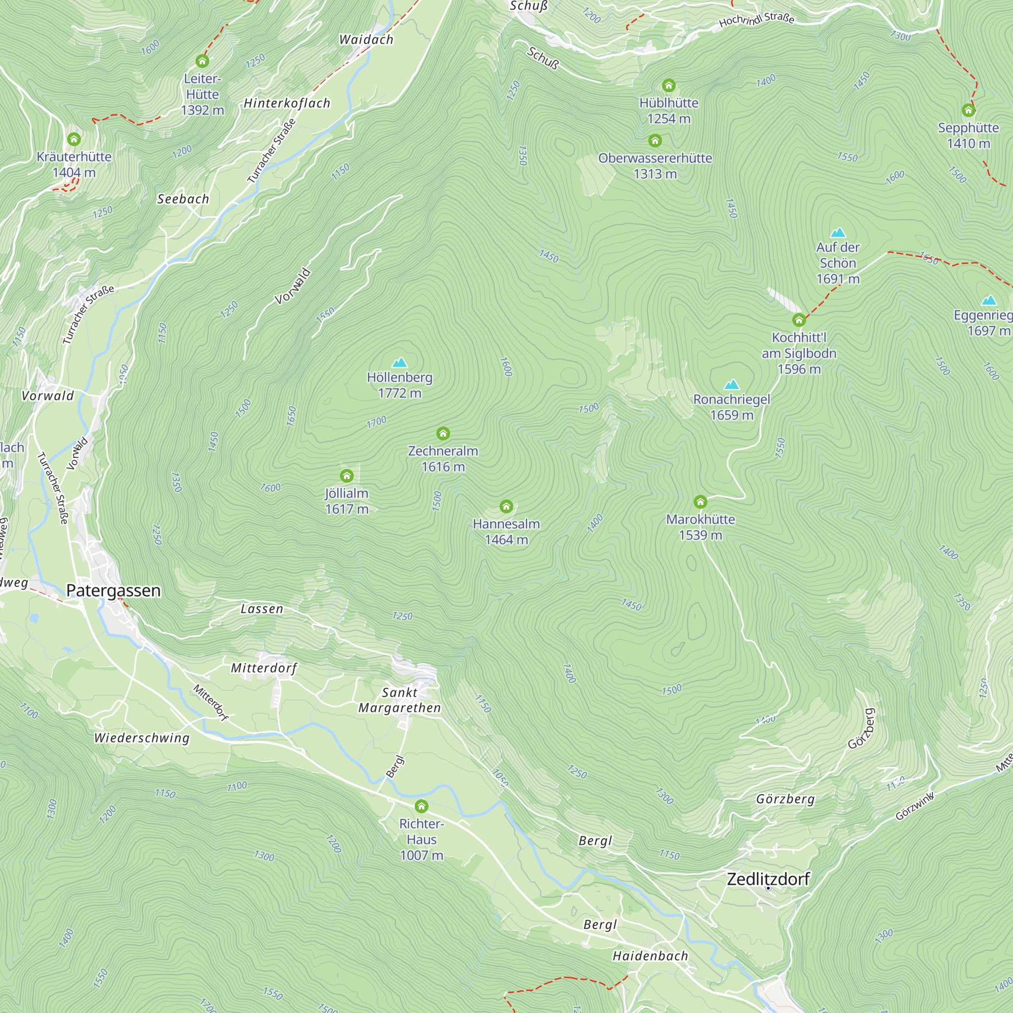 Hannesalm map