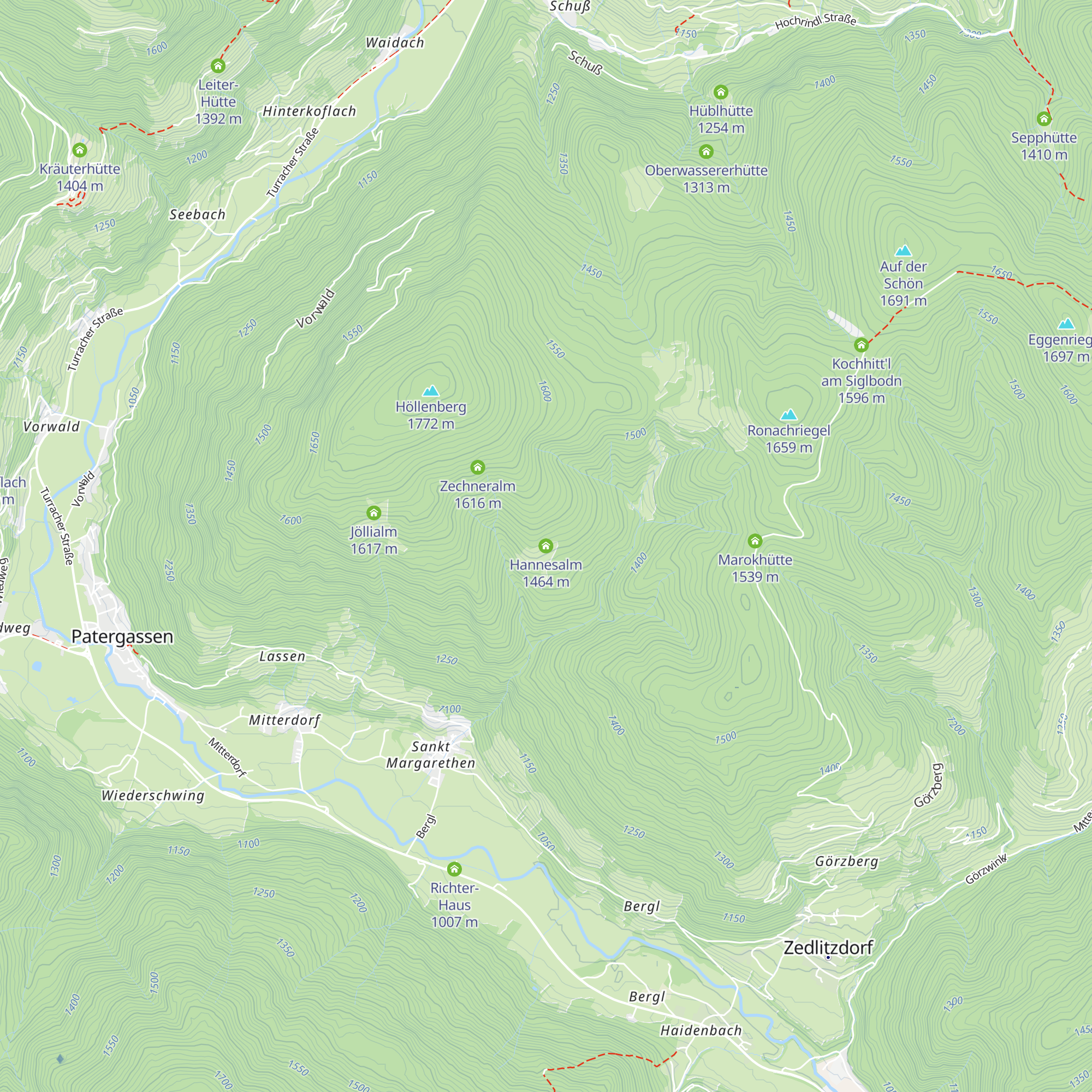 Hannesalm map