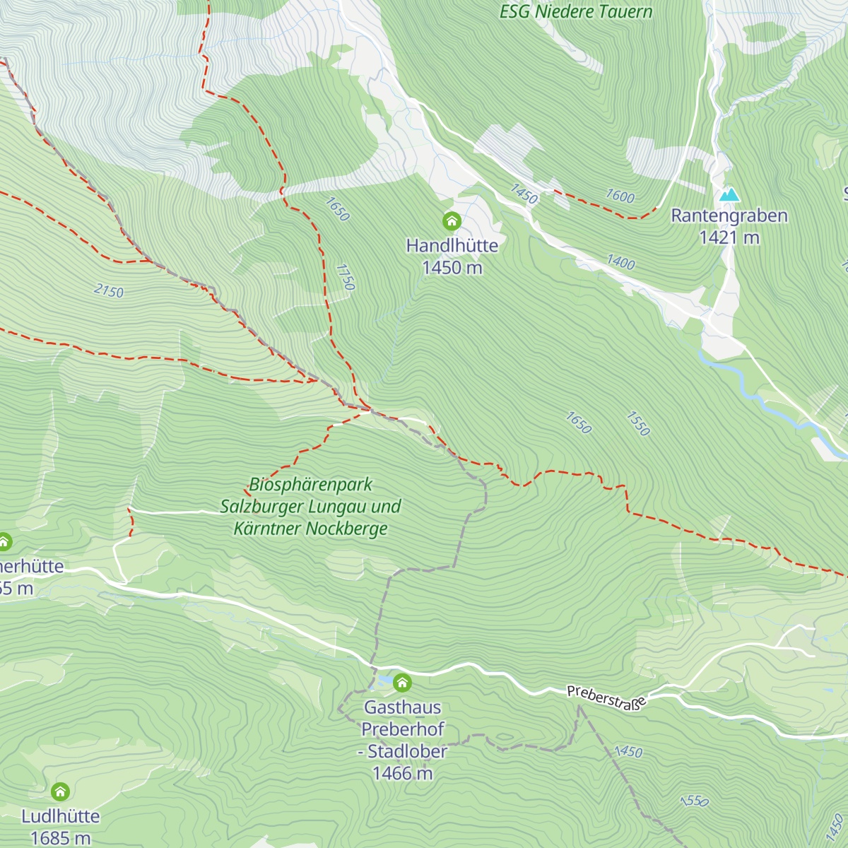 Grazer Hütte map
