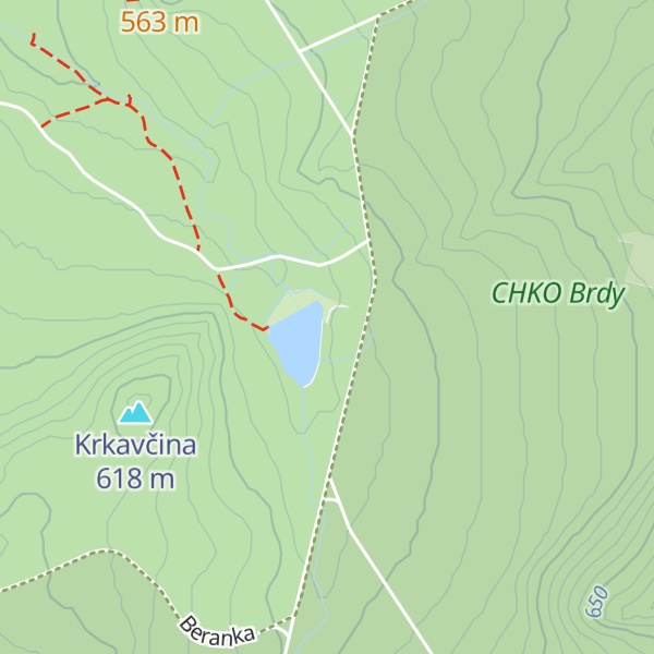 Map of Lovecká chata Pod Valdekem