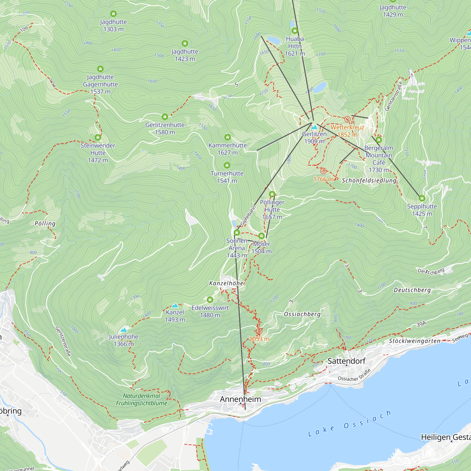 Cielo - Mountain Lounge Bar map