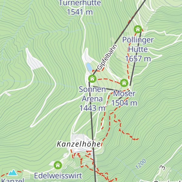Map of Schneebärenhütte
