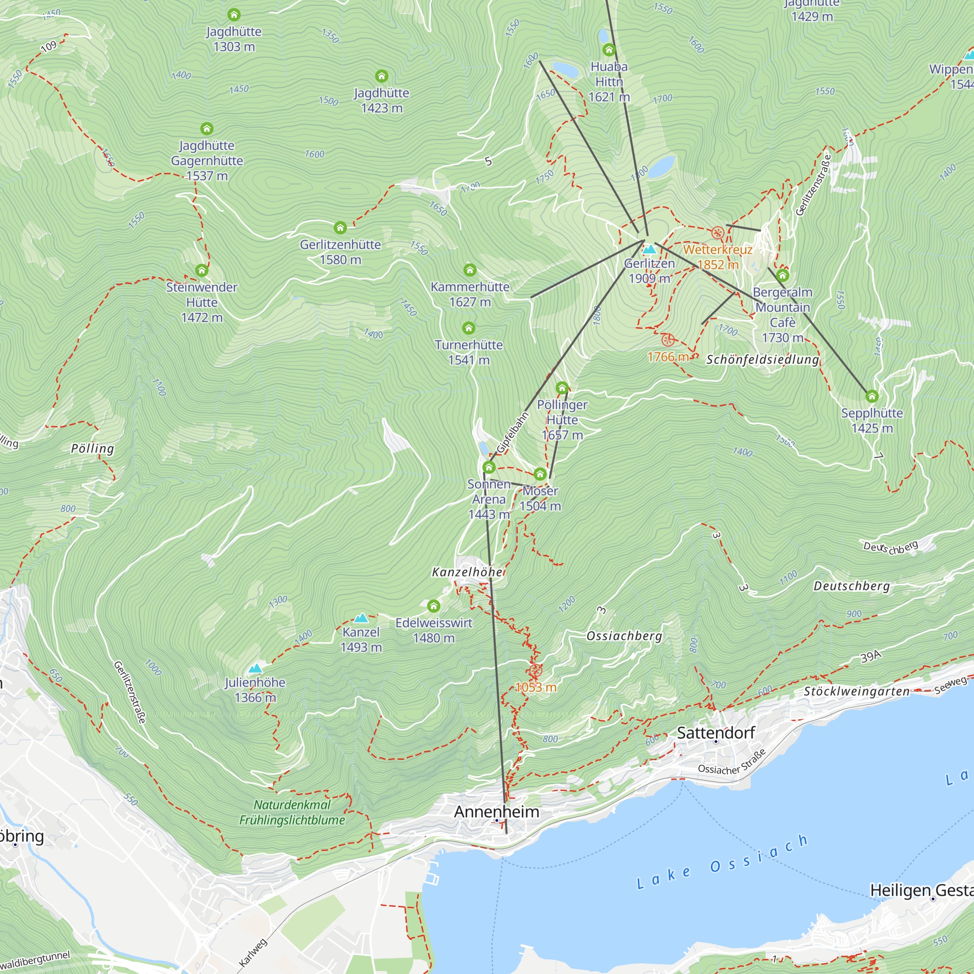 Schneebärenhütte map