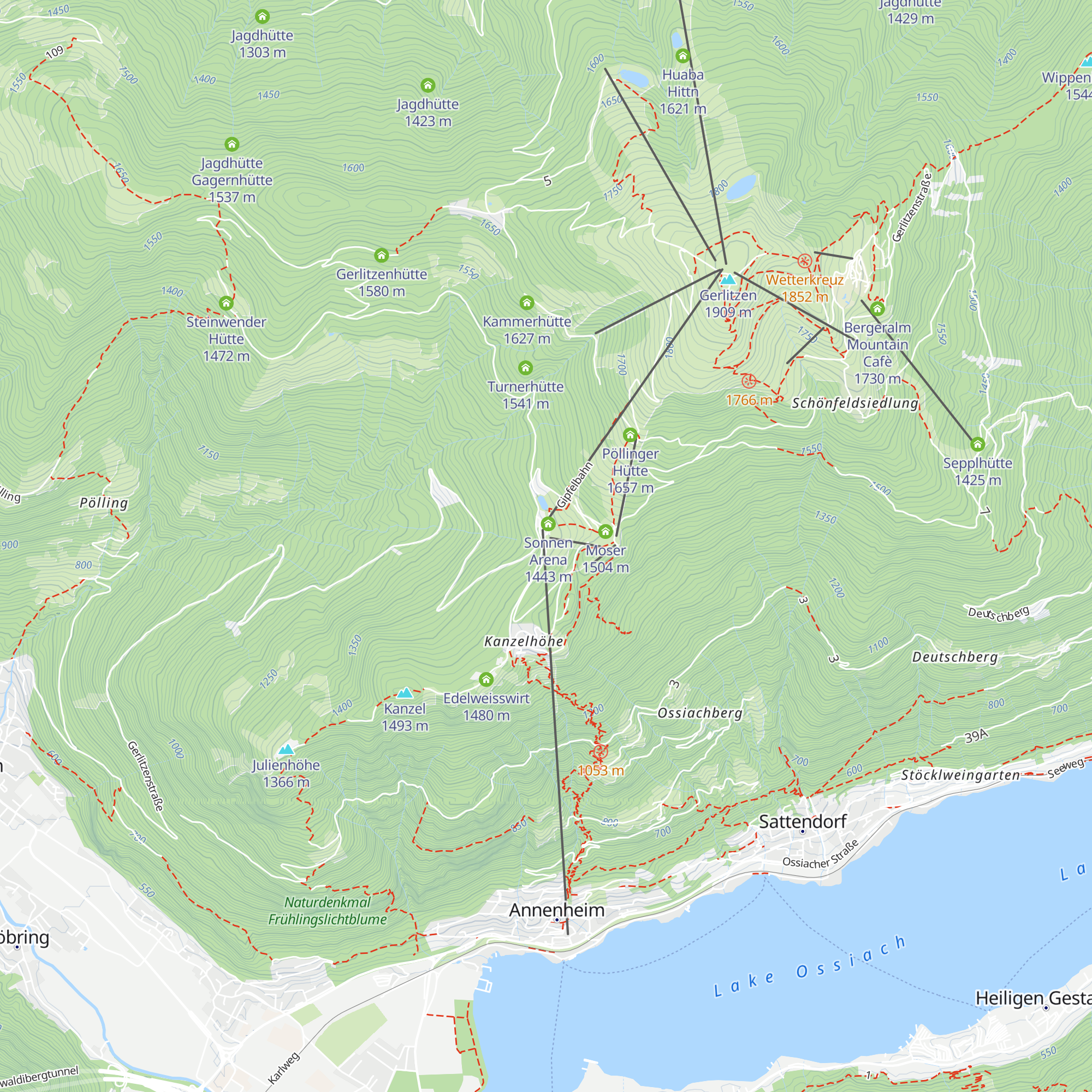 Schneebärenhütte map
