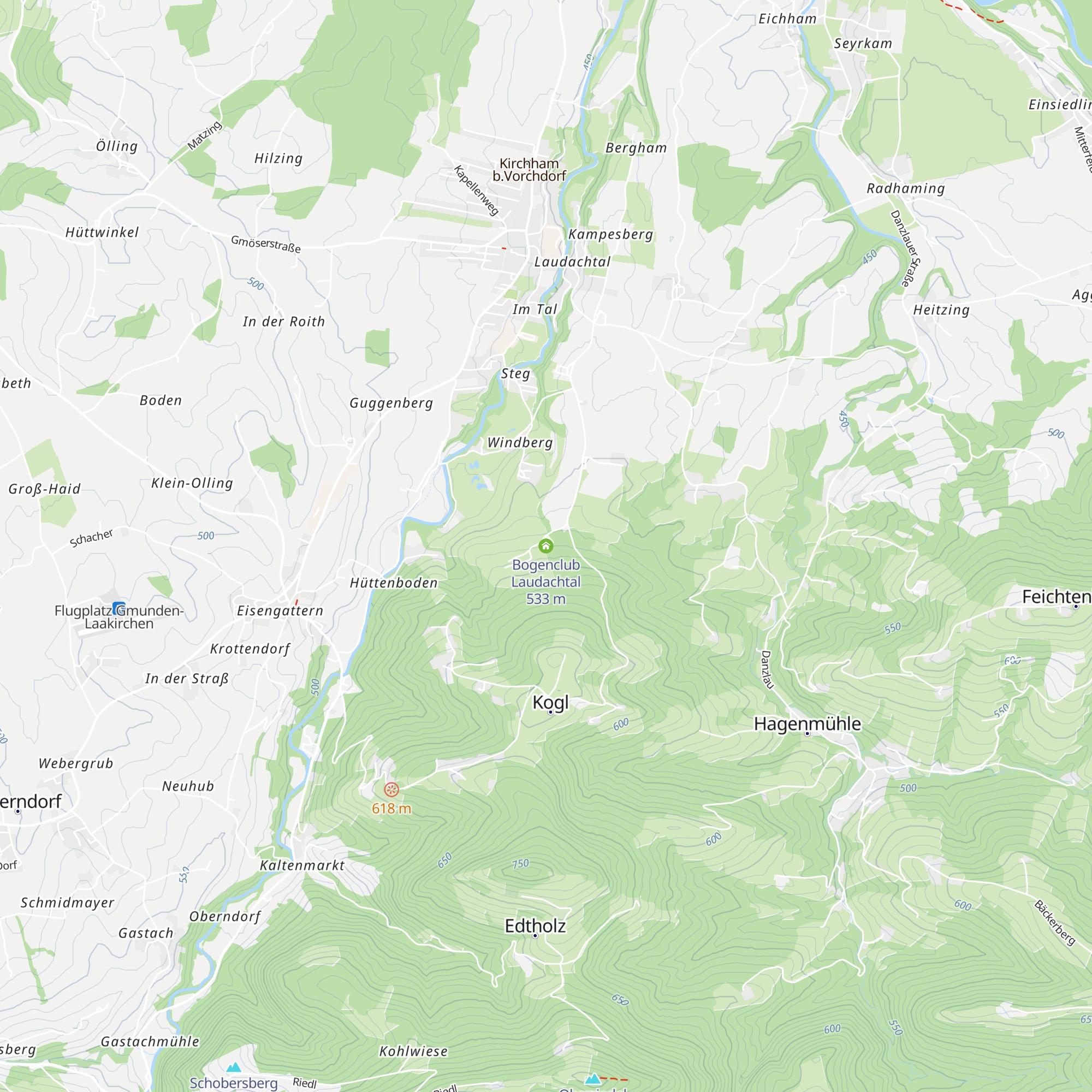 Bogenclub Laudachtal map