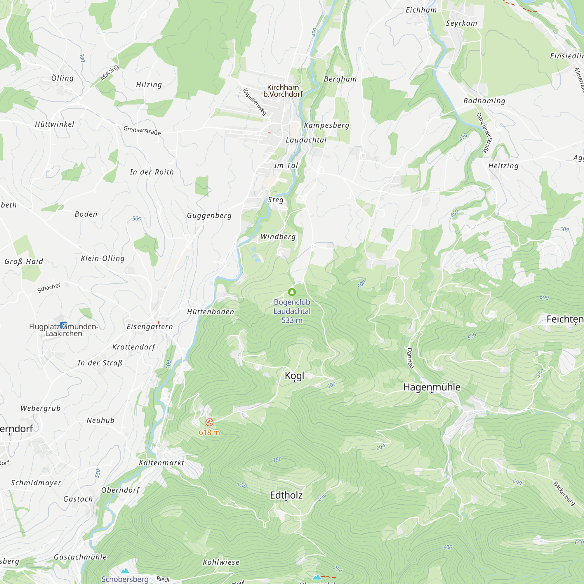 Bogenclub Laudachtal map