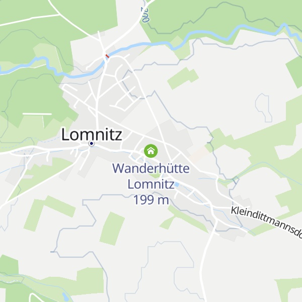 Map of Wanderhütte Lomnitz