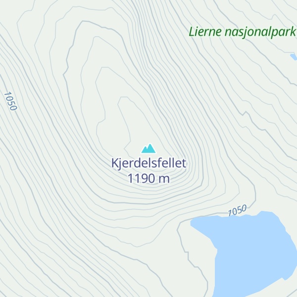 Map of Kjerdelsfellet