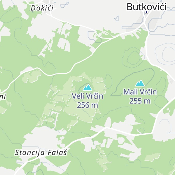Map of Veli Vrčin