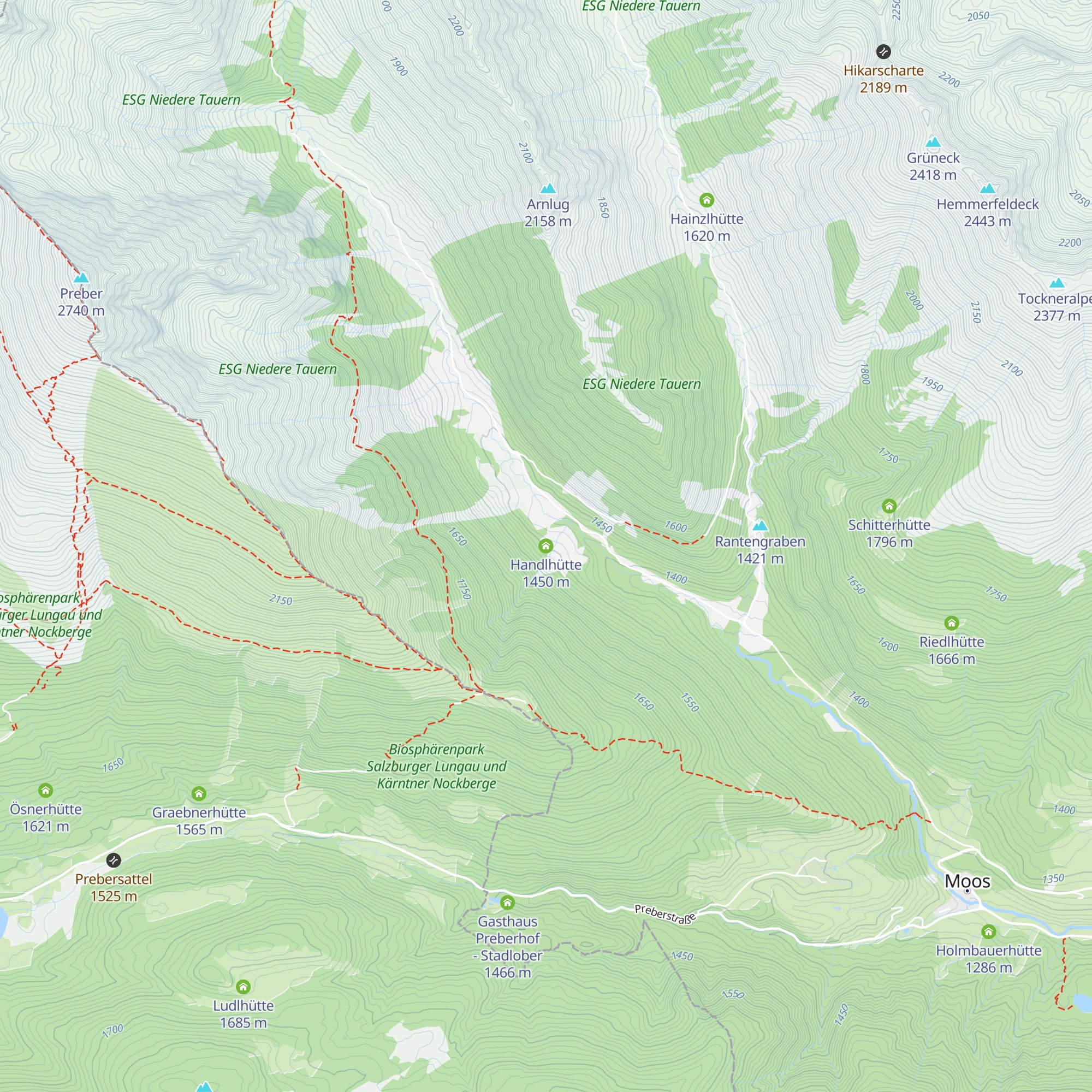 Handlhütte map