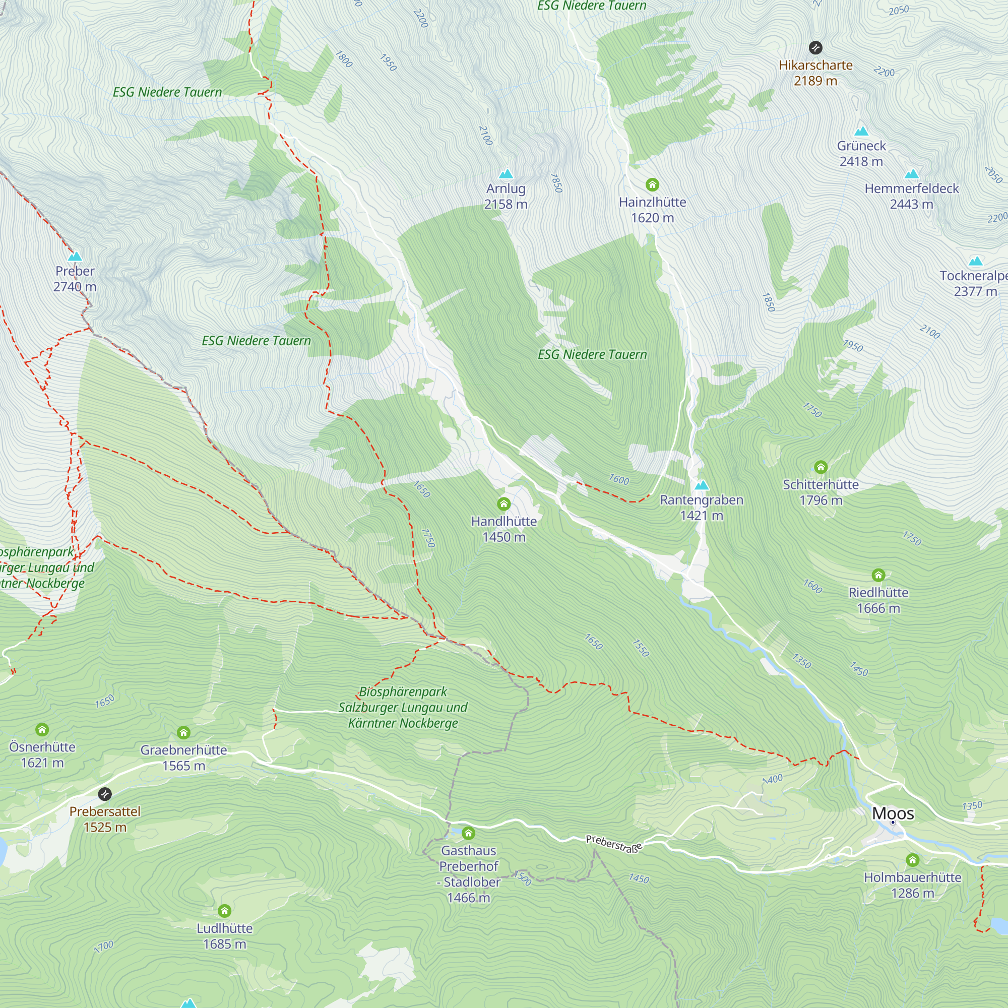 Handlhütte map