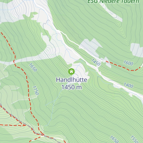 Map of Handlhütte
