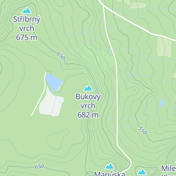 Map of Bukový vrch