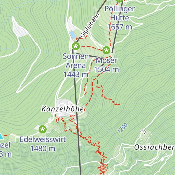 Map of Kanzelhöhe