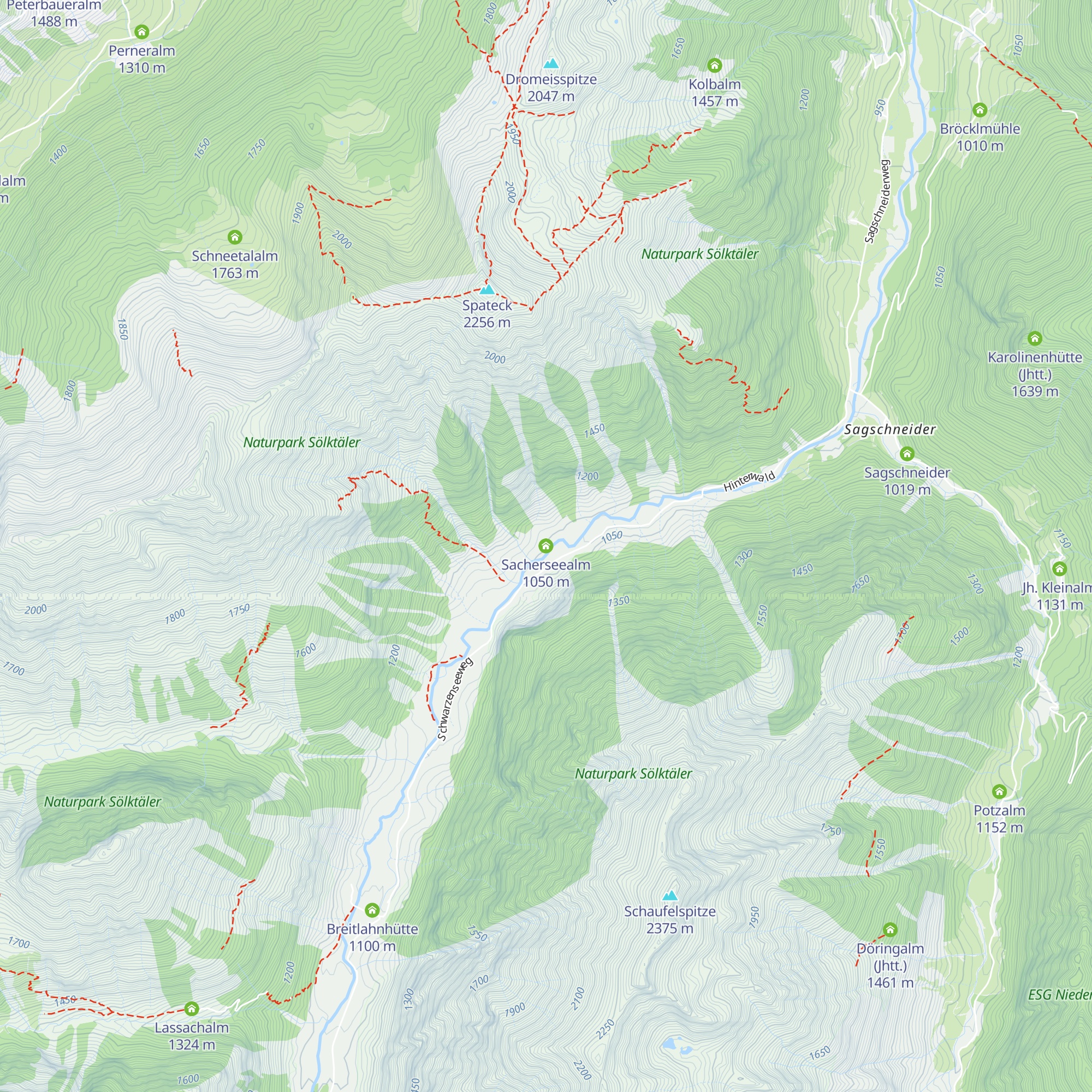 Sacherseealm map