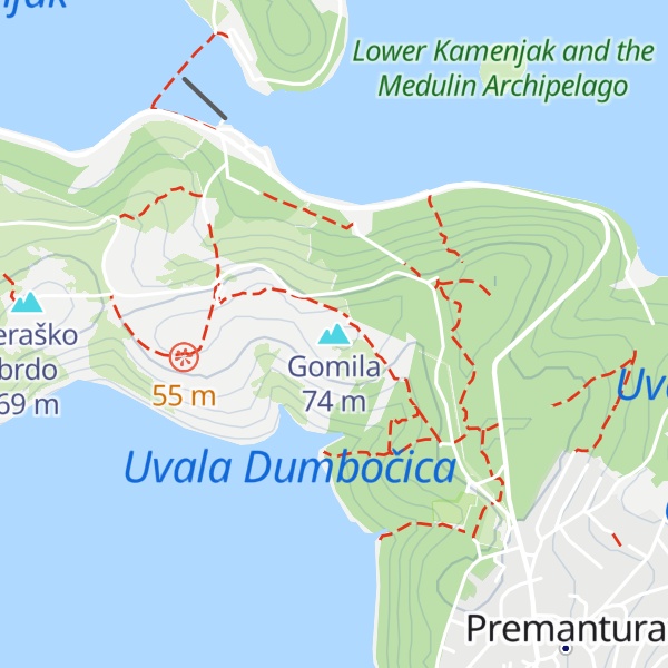 Map of Gomila