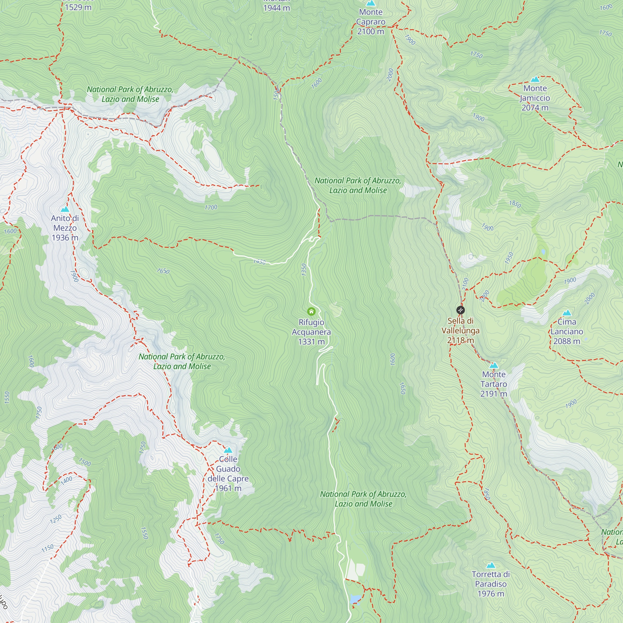 Rifugio Acquanera map