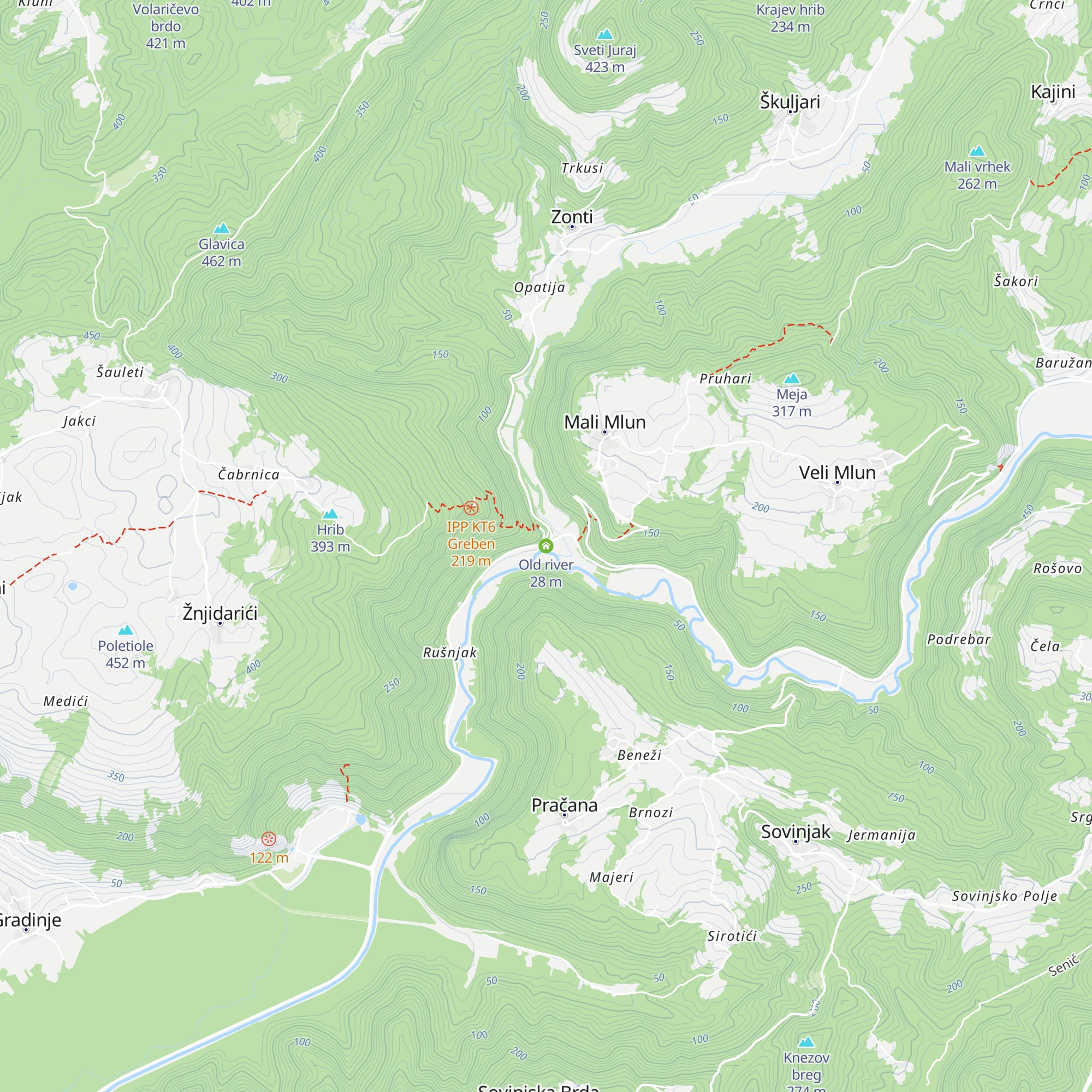 Old river map