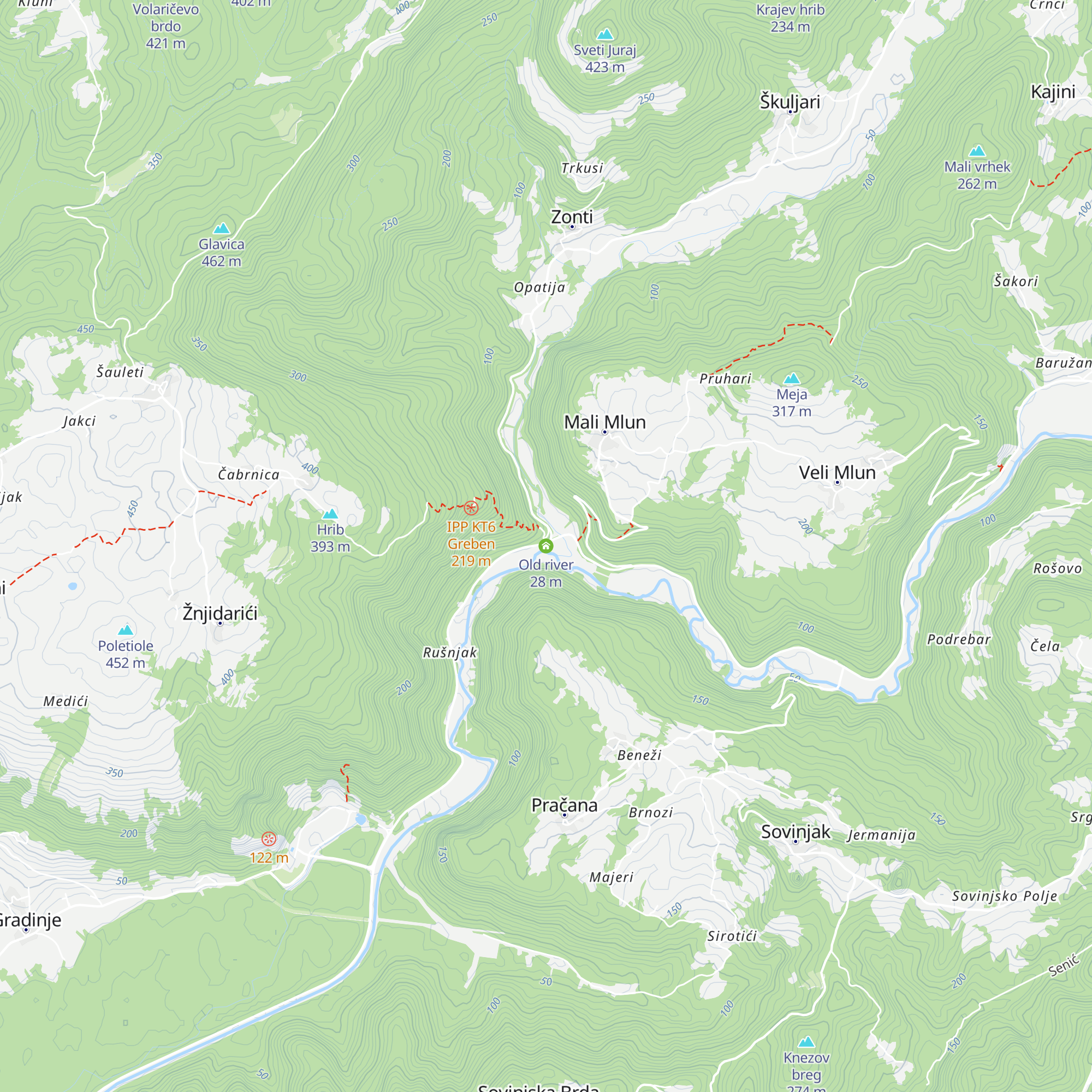 Old river map