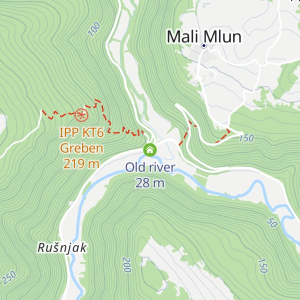 Map of Old river