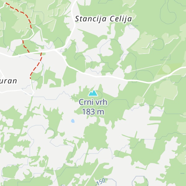 Map of Crni vrh