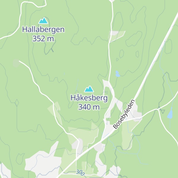 Map of Håkesberg