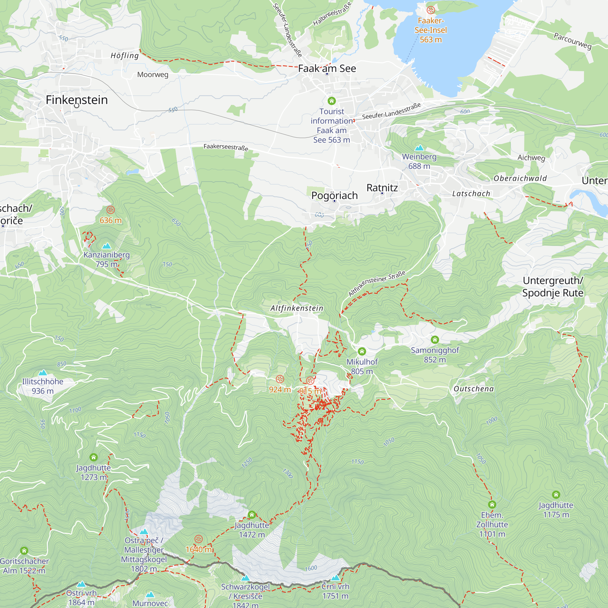 Burgschenke - Burgarena Finkenstein map