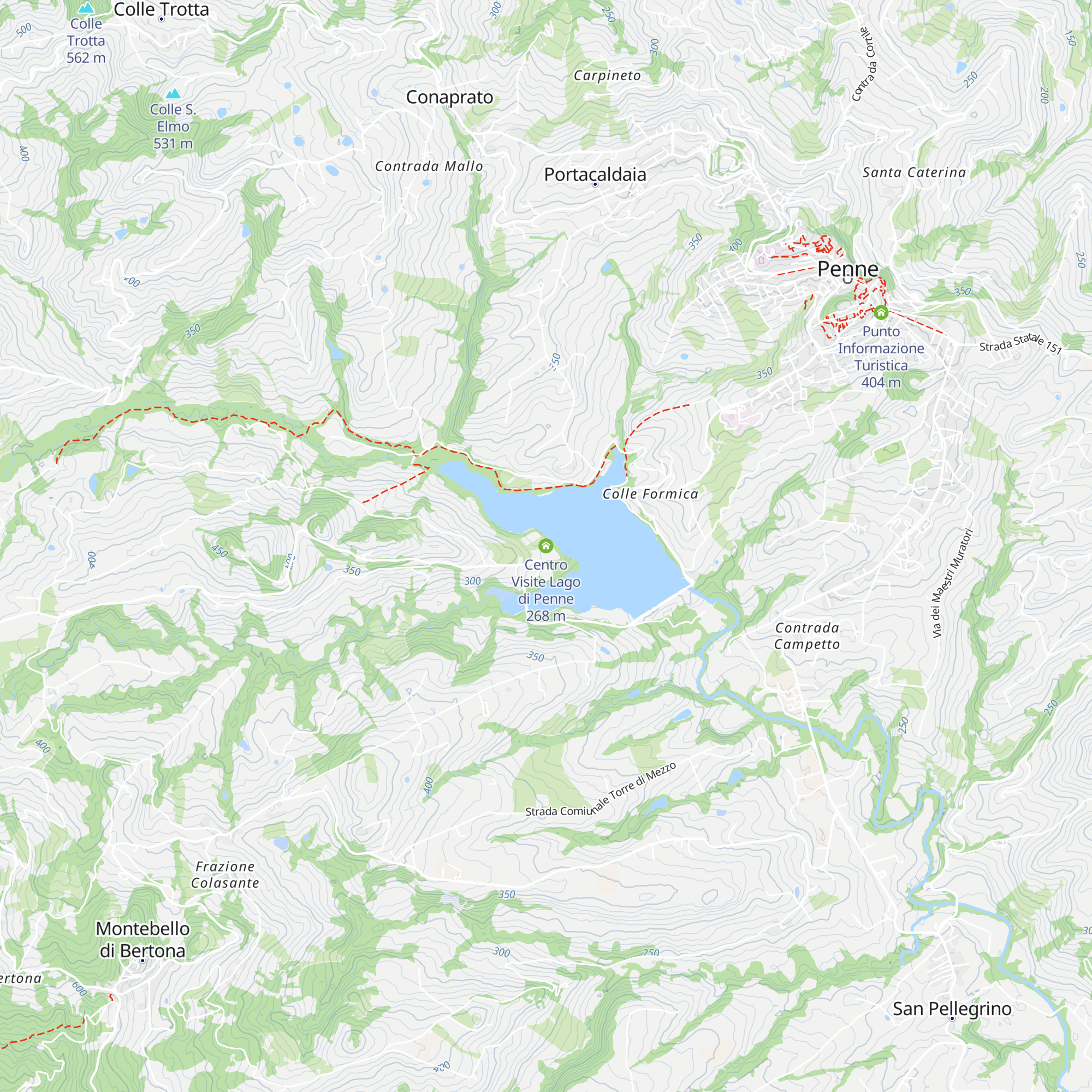 Centro Visite Lago di Penne map