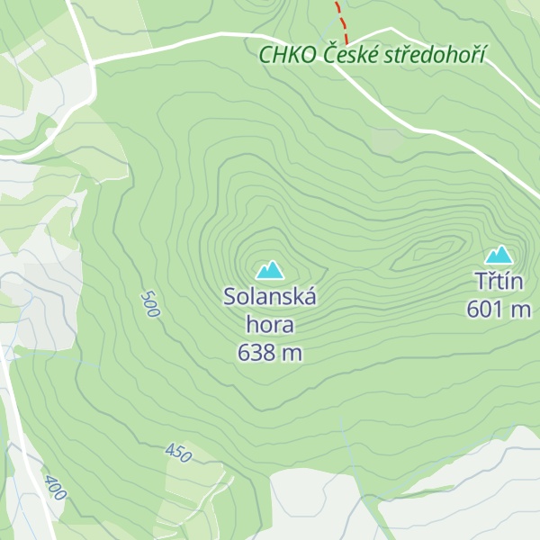 Map of Solanská hora