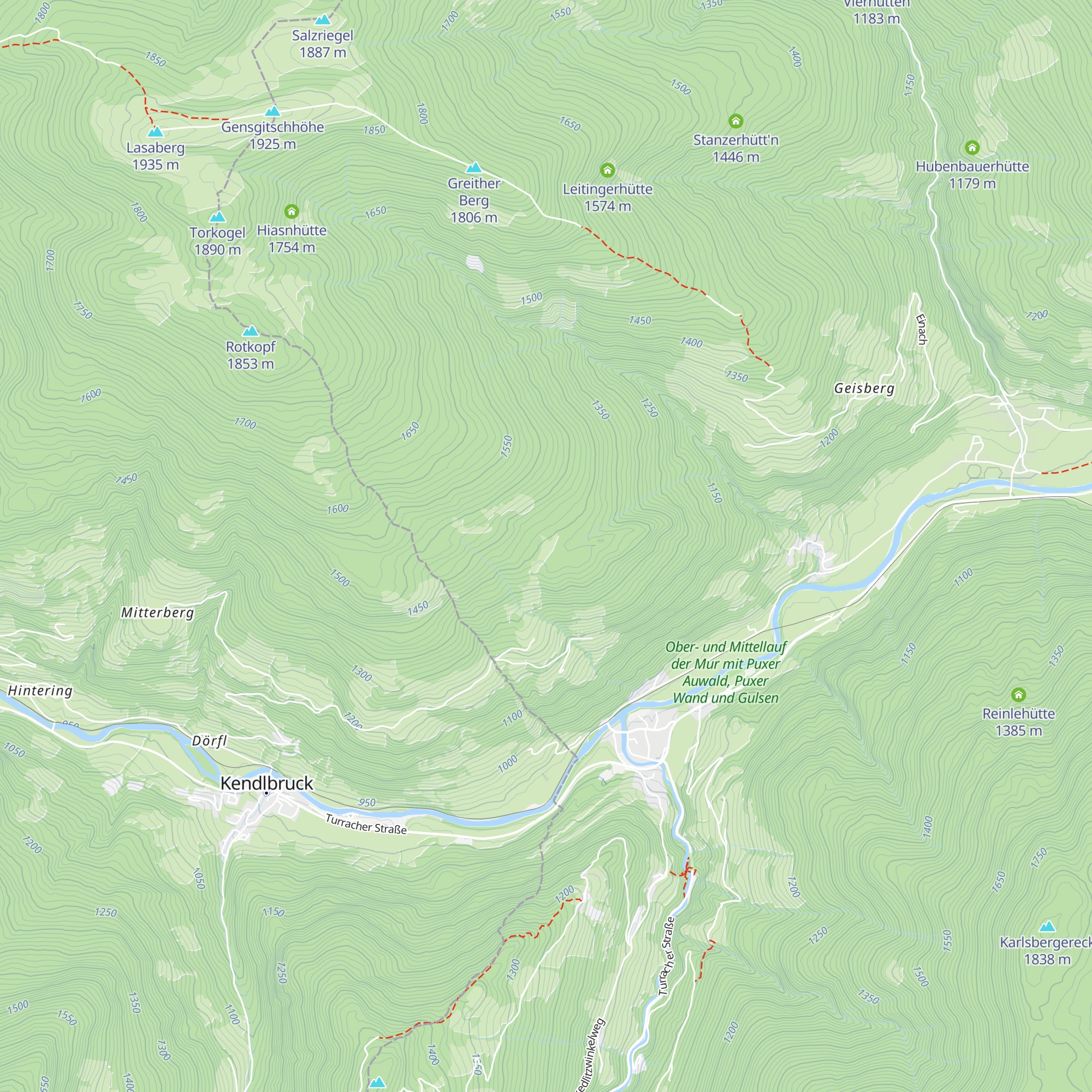 Pichlerberghütten map