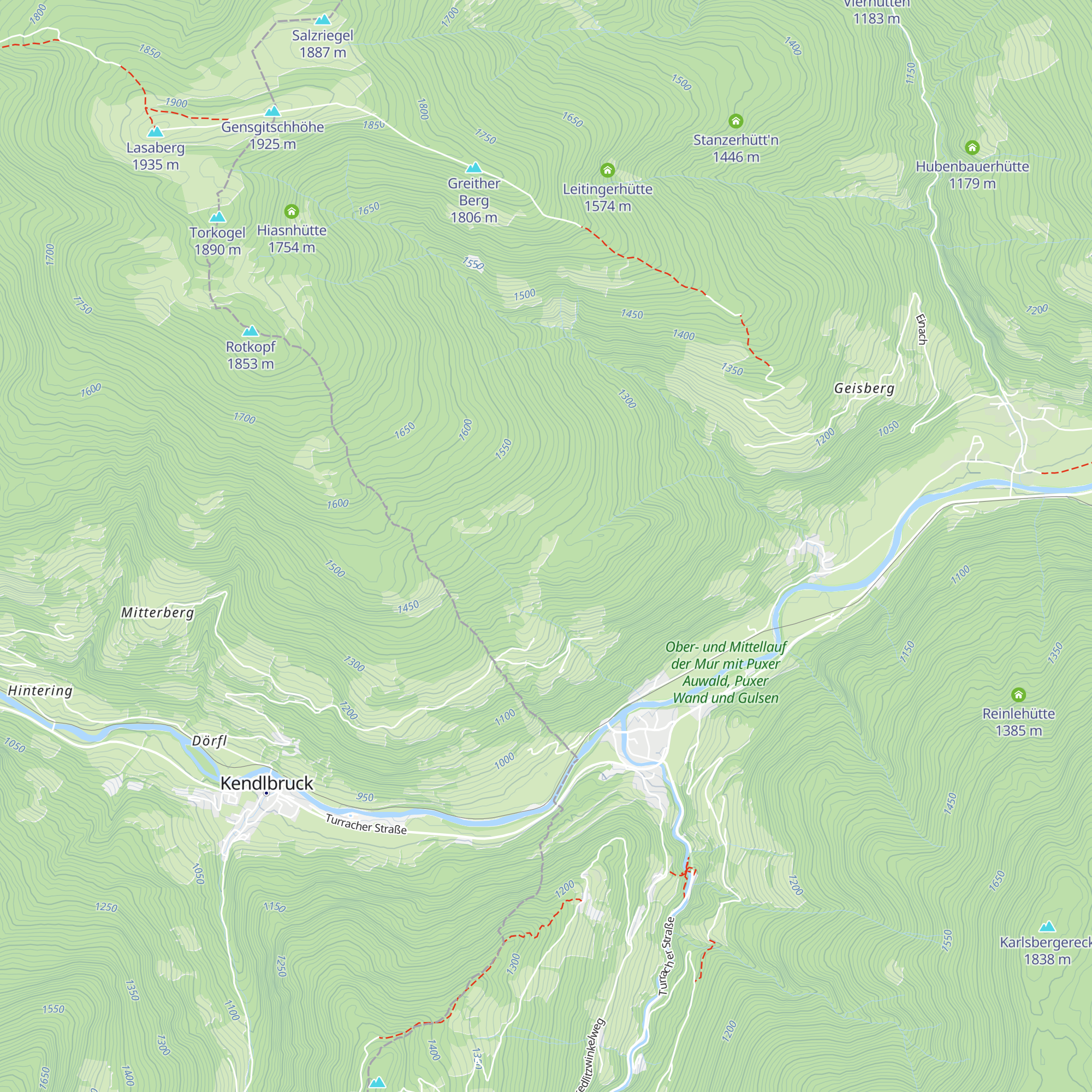 Pichlerberghütten map