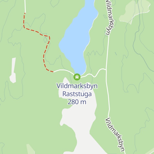 Map of Vildmarksbyn Raststuga