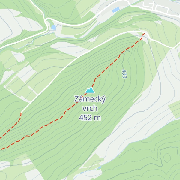 Map of Zámecký vrch