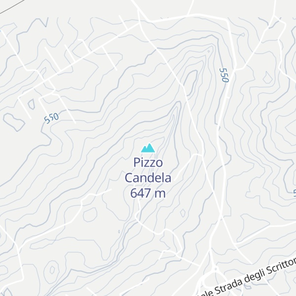 Map of Pizzo Candela