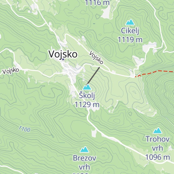 Map of Školj