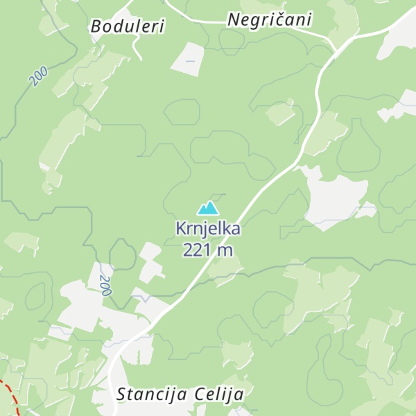 Map of Krnjelka