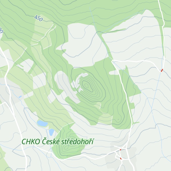 Map of Blešenský vrch