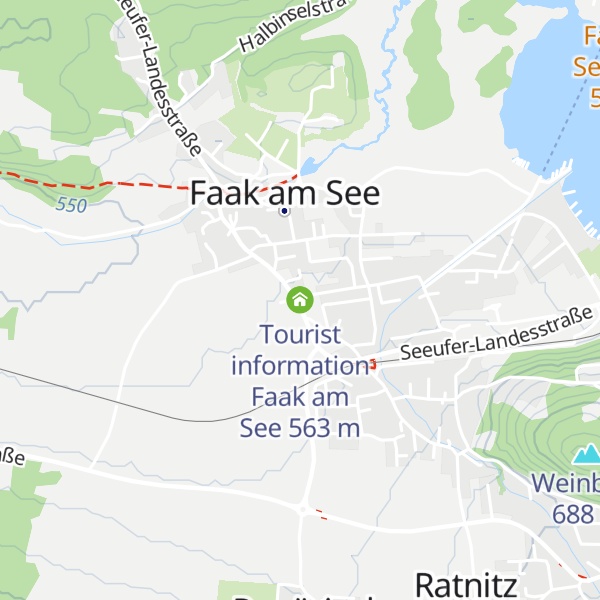 Map of Tourist information Faak am See