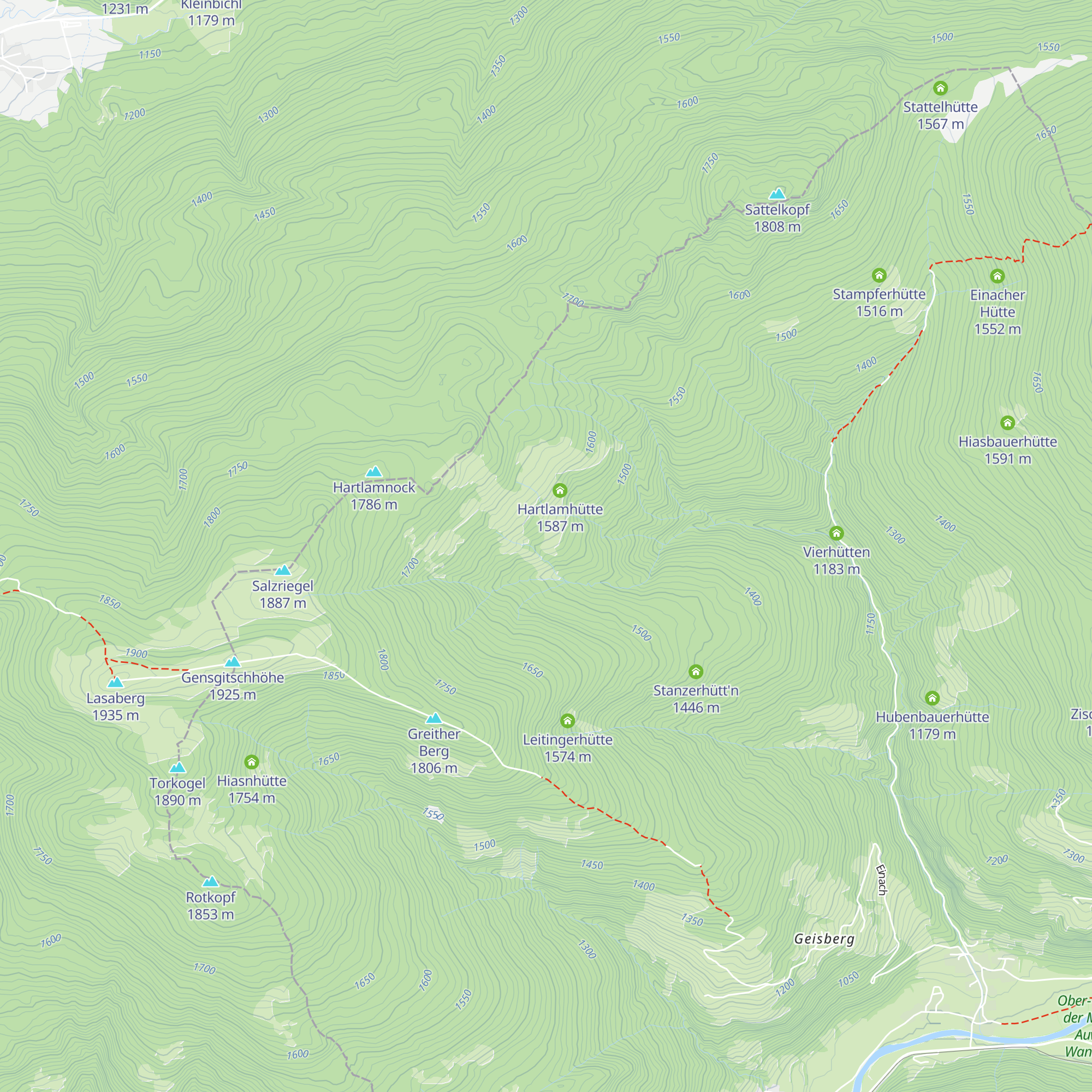 Hoisbauerhütte map