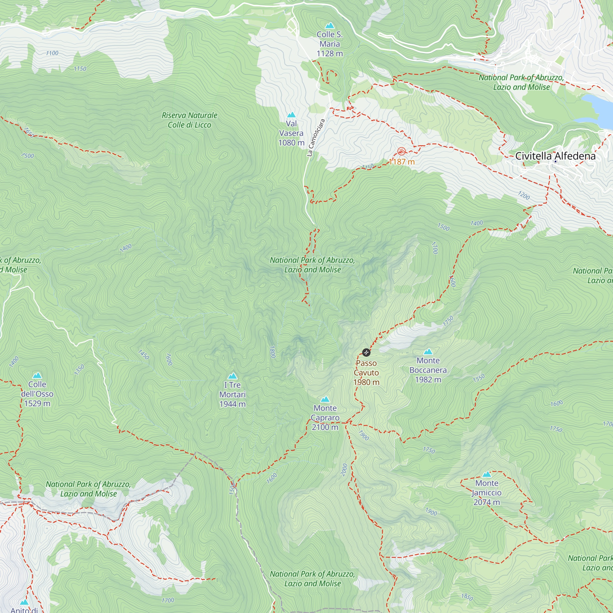 Rifugio Belvedere della Liscia map