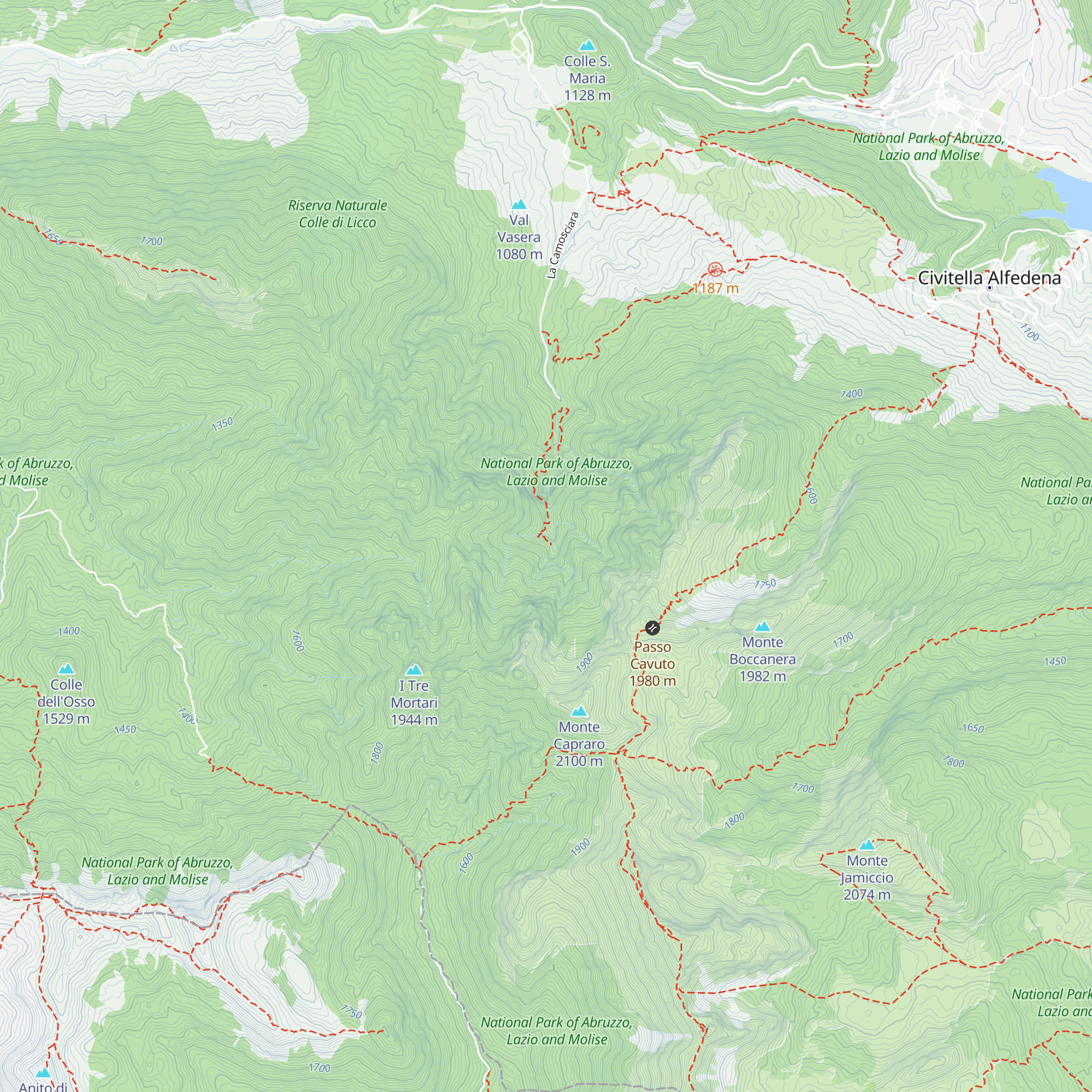 Rifugio Belvedere della Liscia map