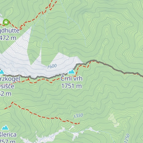 Map of Črni vrh