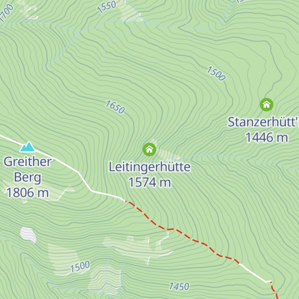 Map of Leitingerhütte