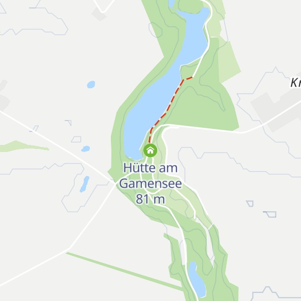 Map of Hütte am Gamensee