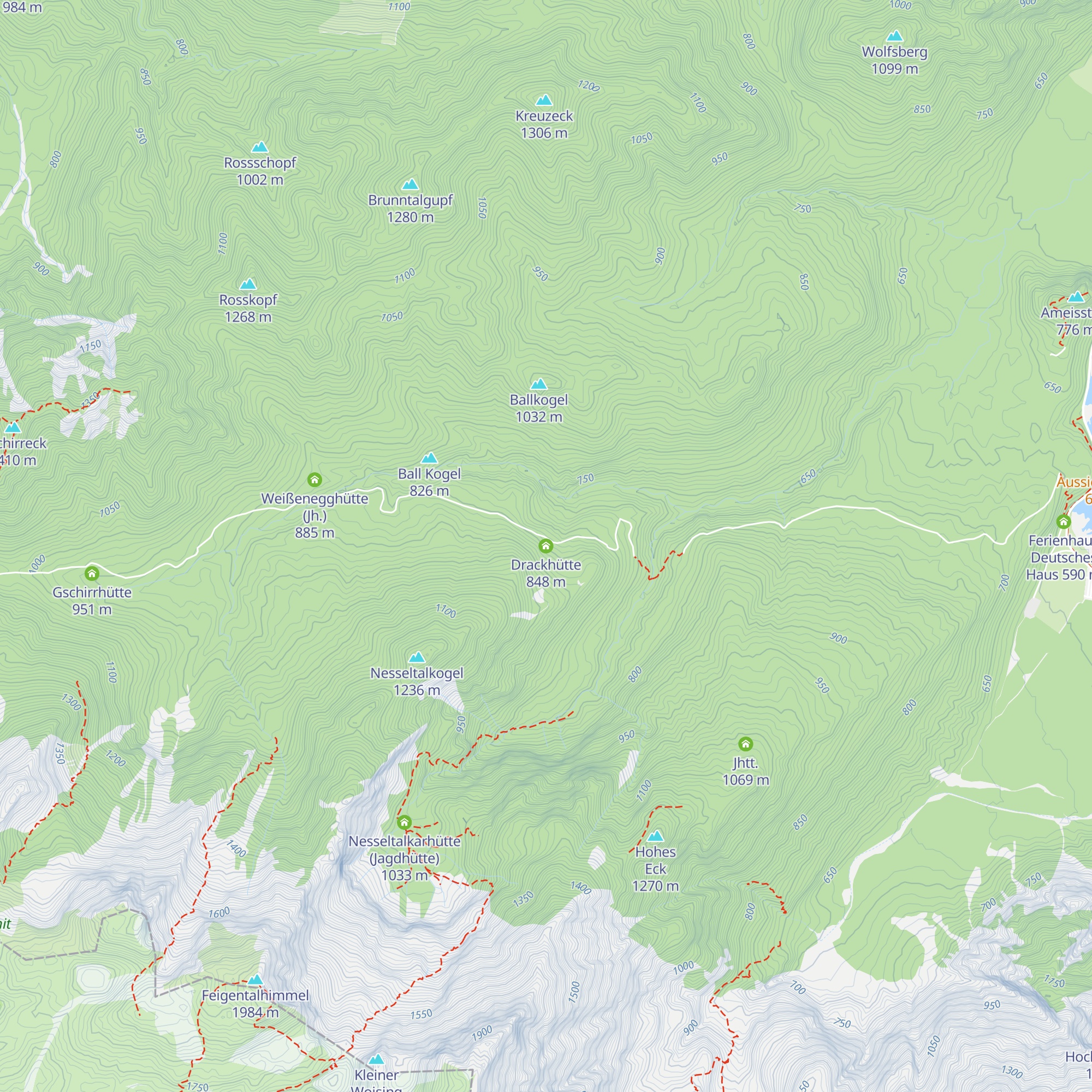 Drackhütte map