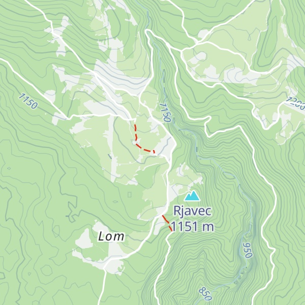 Map of Planinska koča na Uskovnici