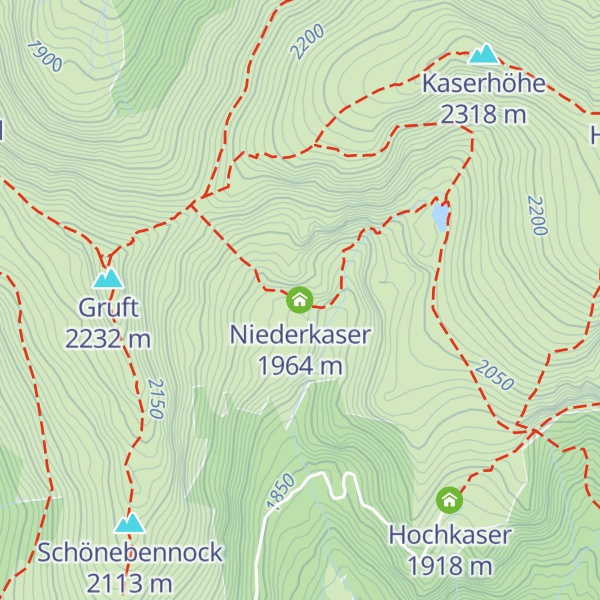 Map of Niederkaser