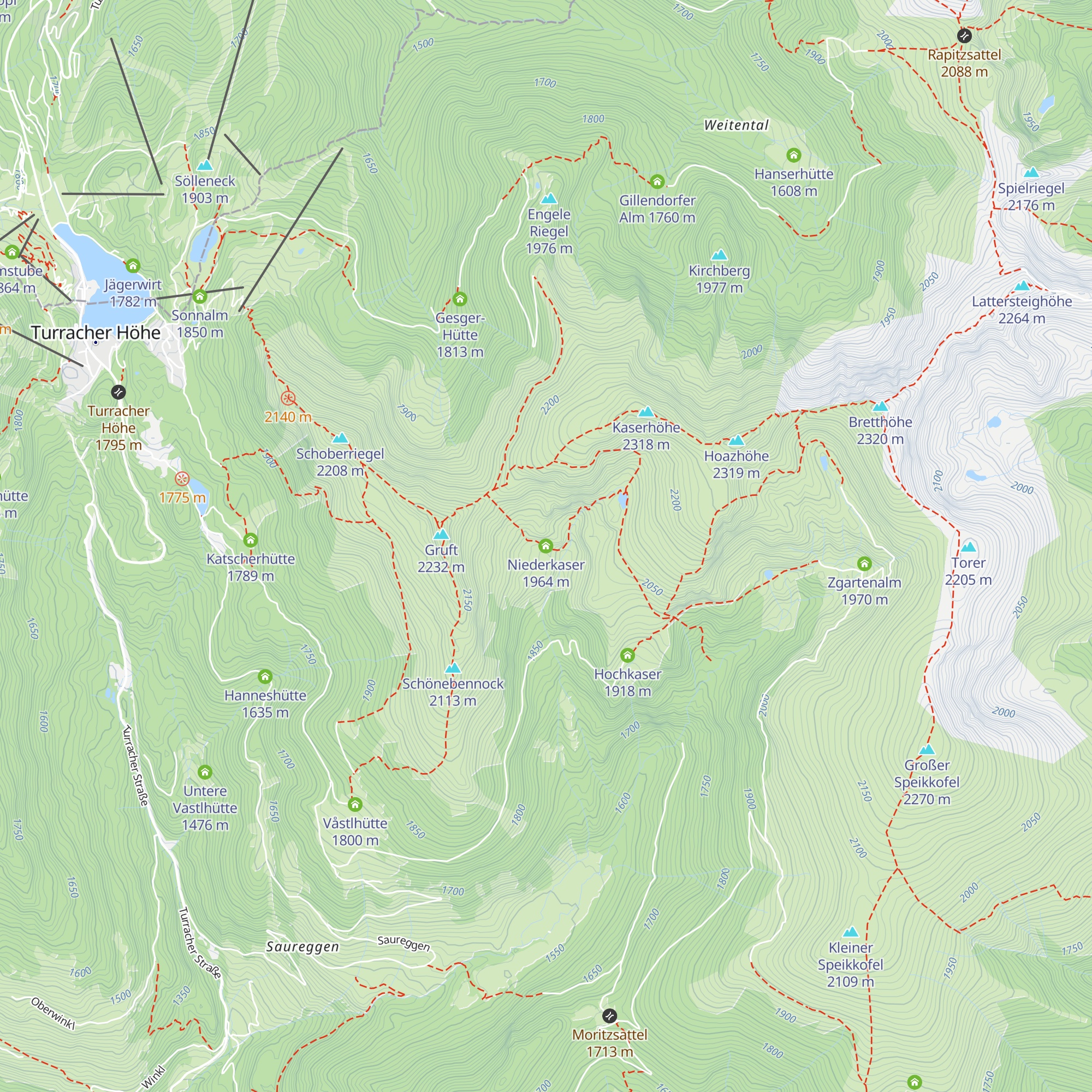 Niederkaser map