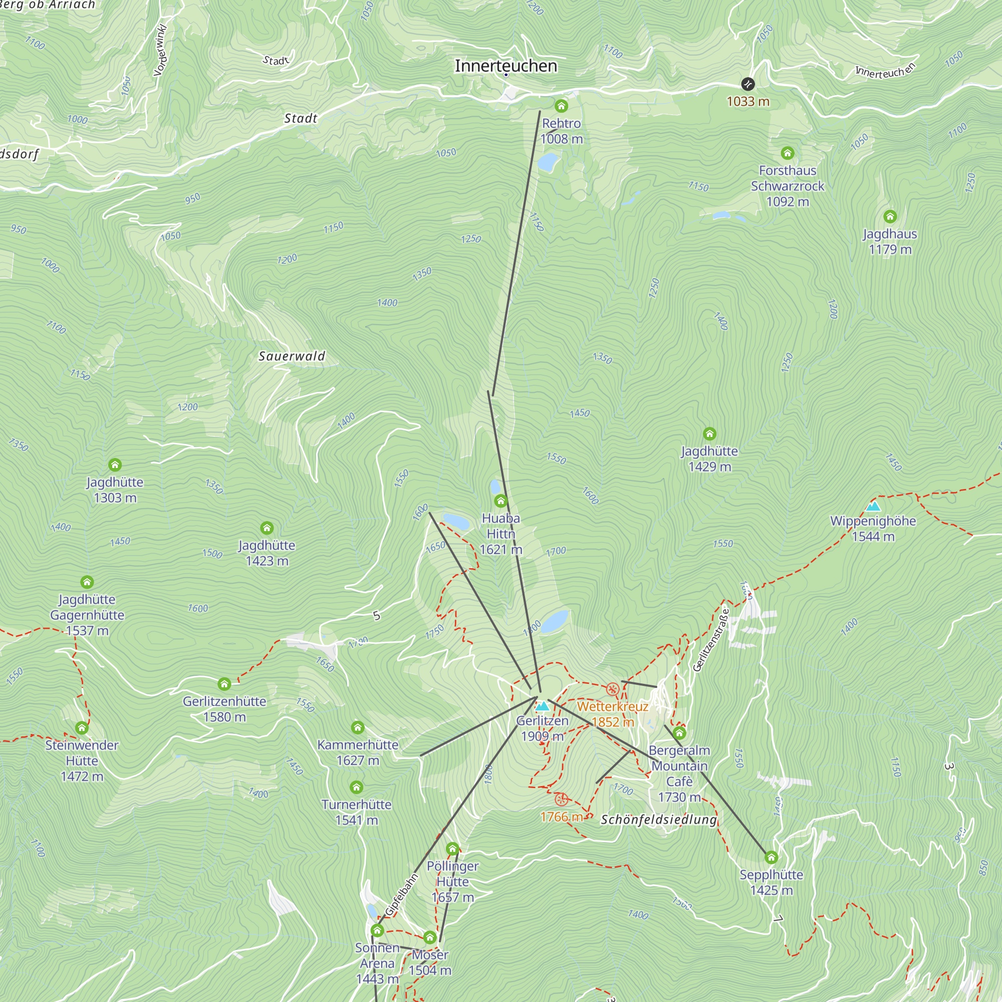 Huaba Hittn map