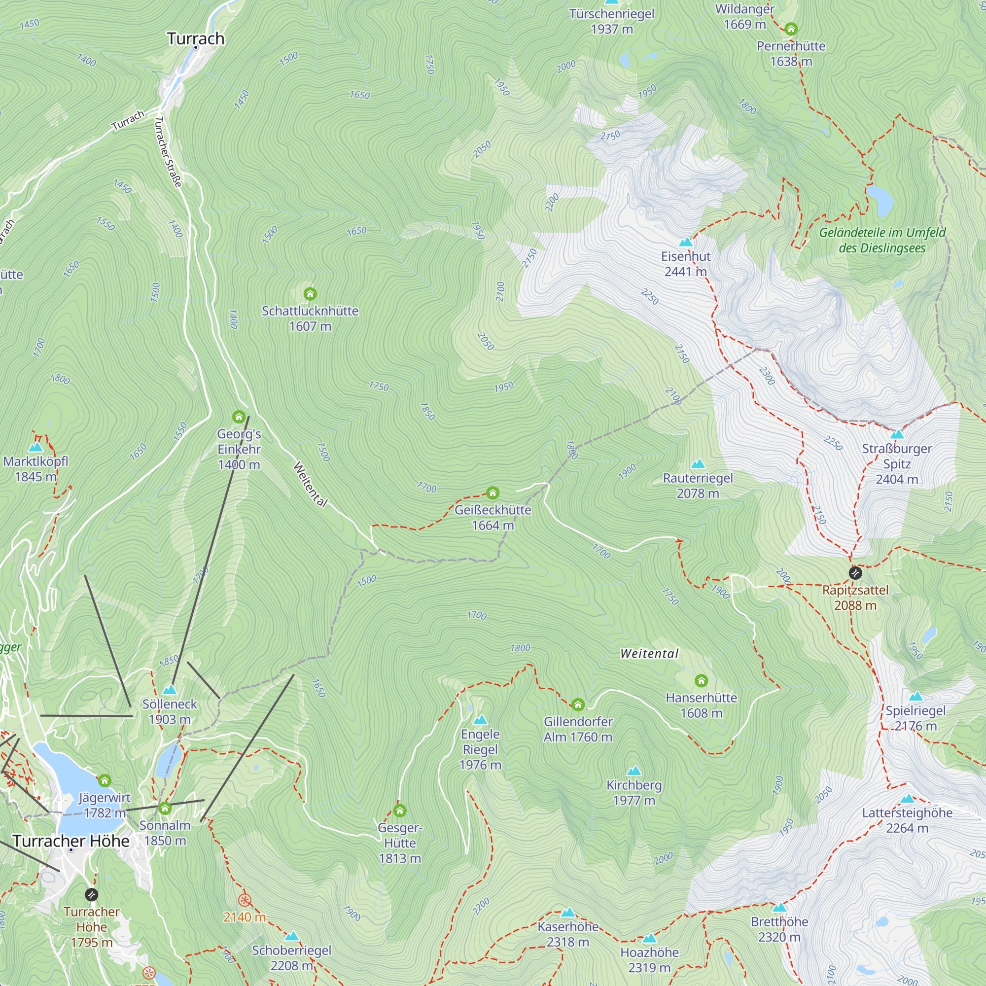 Geißeckhütte map